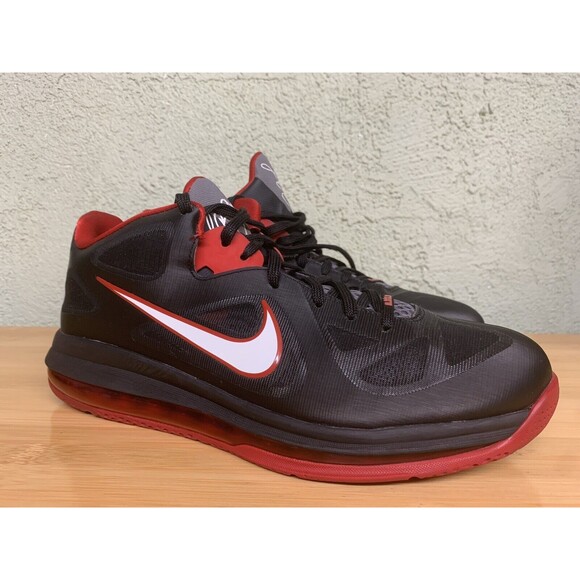 Nike LeBron Low Bred Size 12 Black Red‎ White 510811-003 2019